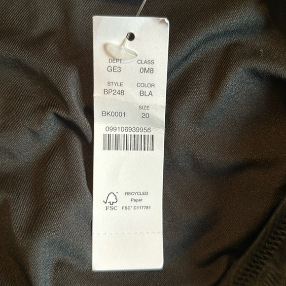 NWT Reimagined by J Crew black ruched one shoulder one piece swim dress - Picture 8 of 15